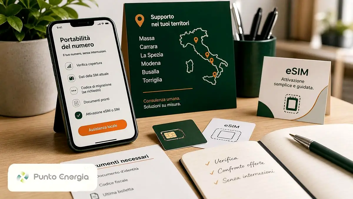 Portabilità numero SIM e assistenza eSIM