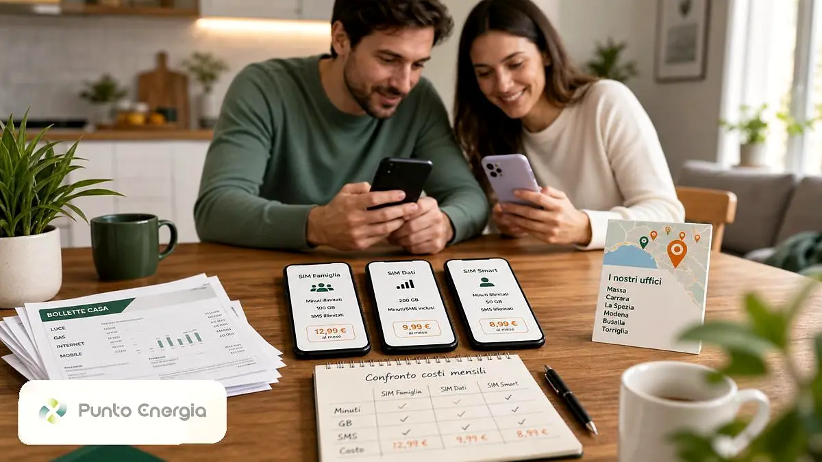 SIM conveniente per famiglia e confronto costi mobile